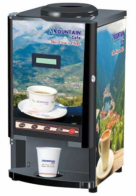 MOUNTAIN Cafe Classic 2 Lanes Instant Premix Tea Coffee Beverages Maker Vending Machine